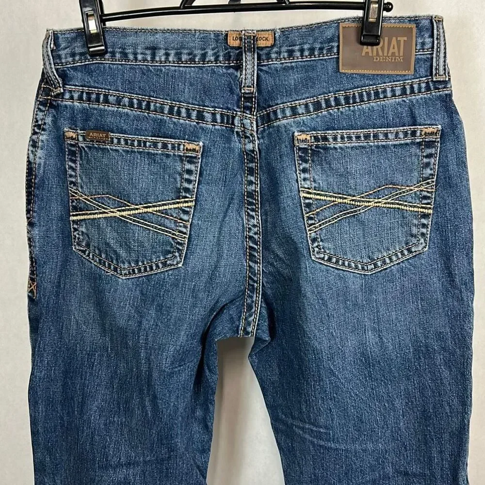 Ariat M4 Denim Jeans Relaxed Straight Leg Mens Sz 35x30